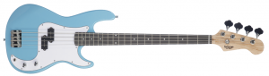 SQOE SQ-PB-4 blue бас гитара Presicion 20 ладов, гитара корпус липа, гриф клён, накладка грифа палисандр цвет голубой от музыкального магазина МОРОЗ МЬЮЗИК