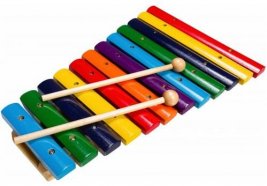 FLIGHT FX-12C ксилофон (12 разноцветных деревянных брусочков, соответствующих нотам) 1шт.,палочки 2шт. материал: дерево, металл от музыкального магазина МОРОЗ МЬЮЗИК