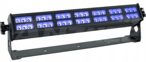 Anzhee BAR42x3-UV прожектор UV, 42 LED по 3 Вт, УФ светодиоды, угол регулируемый шторками 60°, кашетирующие шторки + фрост, бесшумная система охлажден от музыкального магазина МОРОЗ МЬЮЗИК