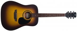 JET JD-255 SSB акустическая гитара Dreadnought (вестерн), 20 ладов, верхняя дека ель, корпус красное дерево, цвет санберст (пр-во Индонезия) от музыкального магазина МОРОЗ МЬЮЗИК