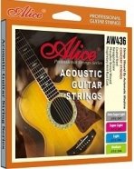 Alice AW436P-SL Комплект струн для акустической гитары, фосфорная бронза, 11-52 от музыкального магазина МОРОЗ МЬЮЗИК