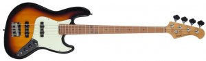 SQOE BS400 SB бас гитара Jazz Bass 21 лад, корпус тополь, гриф Канадский карбонизированный клён, цвет санберст от музыкального магазина МОРОЗ МЬЮЗИК