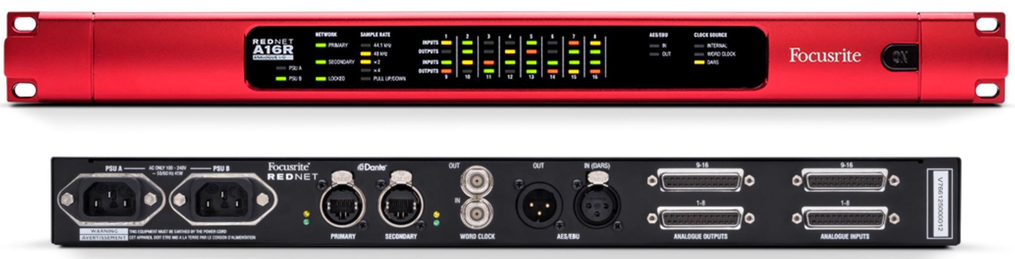 Каталог FOCUSRITE A16R АЦП/ЦАП конвертор, 16 аналоговых вх/вых