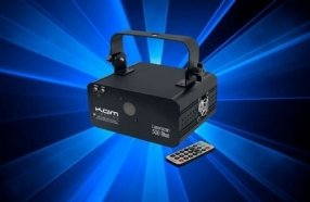 KAM Laserscan 500 Blue лазерный прибор. Синий излучатель 490мВт, 17 каналов DMX от музыкального магазина МОРОЗ МЬЮЗИК