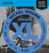 D'Addario EJ21 - струны для электрогитары Jazz Light, 12-52 от музыкального магазина МОРОЗ МЬЮЗИК
