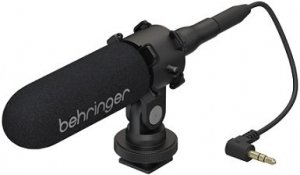 Behringer VIDEO MIC - накамерный конденсаторный микрофон, 40 Гц -16 кГц, 120 дБ, разъем mini-jack 3. от музыкального магазина МОРОЗ МЬЮЗИК