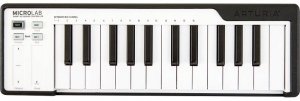 Arturia Microlab Black USB MIDI мини-клавиатура, 25 клавиш, чувствительных к скорости нажатия; в комплекте Analog Lab Lite, Bitwig 8-TRACK, UVI Grand  от музыкального магазина МОРОЗ МЬЮЗИК