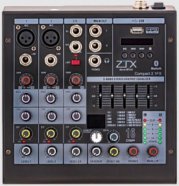 ZTX audio Compact 2.1Fx микшерный пульт 2 mono, 1 stereo каналы с MP3/DSP/BT от музыкального магазина МОРОЗ МЬЮЗИК