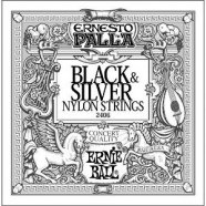 Ernie Ball 2406 струны для классической гитары, чёрный нейлон, посеребреные от музыкального магазина МОРОЗ МЬЮЗИК