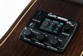 Guitto GGP-05 Звукосниматель для акустической гитары, с вибродинамиком от музыкального магазина МОРОЗ МЬЮЗИК
