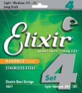 Elixir 14677 NanoWeb струны для бас-гитары Medium 45-105, сталь от музыкального магазина МОРОЗ МЬЮЗИК