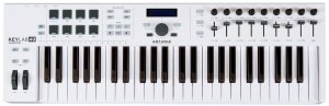 Arturia KeyLab Essential 49 49 клавишная MIDI клавиатура, ПО Analog Lab 2, Ableton Live Lite, UVI Grand Piano, LCD дисплей, 1 clickable энкодер, 9 вра от музыкального магазина МОРОЗ МЬЮЗИК