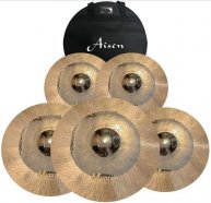 AISEN B20 HYBRID CYMBAL PACK набор тарелок B20 Hybrid Hi-Hat 14", B20 Hybrid Crash 16", B20 Hybrid Crash 18", B20 Hybrid Ride 20" от музыкального магазина МОРОЗ МЬЮЗИК