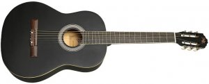 MARTIN ROMAS MR-M390 BK гитара классическая 4/4 металличесике струны, верхняя дека липа, гриф клён, цвет черный от музыкального магазина МОРОЗ МЬЮЗИК