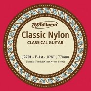 D'Addario J2701 Classical Отдельная 1-ая струна для классической гитары, нейлон, нормальное натяжени от музыкального магазина МОРОЗ МЬЮЗИК