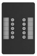 CHAMSYS SnakeSys 10Scene Wall Plate пульт настенный 10 клавиш тригерров для запуска сцен с MagicQ/QuickQ, подключение QuickQ Rack / SnakeSys Gateway от музыкального магазина МОРОЗ МЬЮЗИК