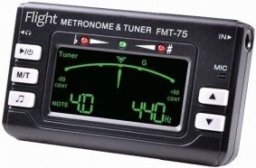 FLIGHT FMT-75 метро-тюнер хроматический от музыкального магазина МОРОЗ МЬЮЗИК