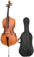ANTONIO LAVAZZA CL-280M 4/4 виолончель (КОМПЛЕКТ смычок + чехол) студенческая модель, верхняя, нижняя дека и обечайка липа, гриф клён от музыкального магазина МОРОЗ МЬЮЗИК