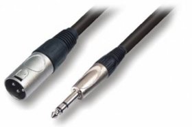 КОММУТАЦИЯ, РАЗЪЕМЫ, ПЕРЕХОДНИКИ ROXTONE GMXJ260/10 кабель микрофонный, джек 6.3 стерео <->XLR3M папа, длина 10 м (чёрный)