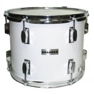 BRAHNER MSD-1210/WH Маршевый барабан 12' х10', цвет белый, в комплекте ремень и палочки от музыкального магазина МОРОЗ МЬЮЗИК
