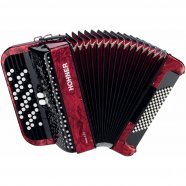 HOHNER Nova II 72 (A4263) red - кнопочный аккордеон 3/4, гриф B, цвет красный от музыкального магазина МОРОЗ МЬЮЗИК