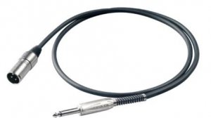 КОММУТАЦИЯ, РАЗЪЕМЫ, ПЕРЕХОДНИКИ PROEL BULK220LU6 - инструментальный кабель, 6.3 джек моно <-> XLR (папа), длина - 6 м