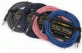 КОММУТАЦИЯ, РАЗЪЕМЫ, ПЕРЕХОДНИКИ L'espoir FC-03 BL шнур гитарный длина 3м., Jack - Jack, цвет синий