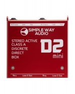 КОММУТАЦИЯ, РАЗЪЕМЫ, ПЕРЕХОДНИКИ Simple Way Audio D2 mini активный стерео директ-бокс для усиления сигнала несбалансированного музыкального инструмента