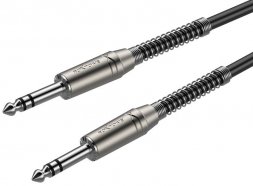 КОММУТАЦИЯ, РАЗЪЕМЫ, ПЕРЕХОДНИКИ ROXTONE SMJJ200/3 Инструментальный кабель, D=6mm, 6,3mm stereo Jack – 6,3mm stereo Jack, 3м
