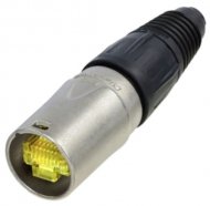КОММУТАЦИЯ, РАЗЪЕМЫ, ПЕРЕХОДНИКИ Neutrik NE8MX-1 кабельный разъем RJ45, для кабеля 3.5 — 8мм, разъем обжимается после установки колпачка