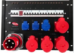 EDS R 552V рэковый дистрибьютор питания, Вход: вилка PCE CEE63A 5-pol IP67; выход: розетка РСЕ СЕЕ 32А 5 – роI — 4 шт, розетка РСЕ СЕЕ 16А 3 – роI — 1 от музыкального магазина МОРОЗ МЬЮЗИК