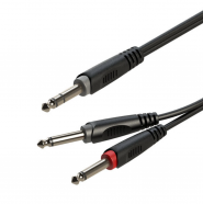 КОММУТАЦИЯ, РАЗЪЕМЫ, ПЕРЕХОДНИКИ ROXTONE RAYC100/3 Инсертный кабель, 6.3мм stereo Jack + 2x6.3mm mono Jack, 3 м