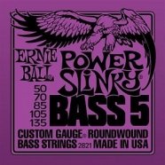 Ernie Ball 2821 струны для 5-струнной бас-гитары Nickel Wound Bass Power Slinky 5 (50-70-85-105-135) от музыкального магазина МОРОЗ МЬЮЗИК