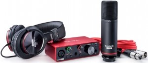 FOCUSRITE Scarlett Solo Studio 3rd Gen студийный комплект (Scarlett Solo 3rd Gen, наушники, микрофон, ПО, микрофонный кабель) от музыкального магазина МОРОЗ МЬЮЗИК