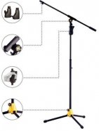 Hercules MS531B стойка микрофонная типа Журавль, телескопическая, Quik-N-EZ Adaptor для быстрого крепления микрофона, 105-168 см от музыкального магазина МОРОЗ МЬЮЗИК