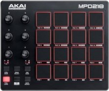 AKAI MPD218 MIDI/USB-контроллер, 16 пэдов с цветной подсветкой, 6 регуляторов, ПО в комплекте Ableton Live Lite, Akai Pro MPC Essentials, Sonivox от музыкального магазина МОРОЗ МЬЮЗИК