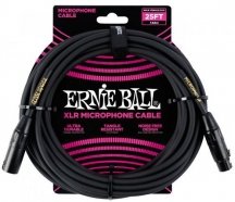 КОММУТАЦИЯ, РАЗЪЕМЫ, ПЕРЕХОДНИКИ Ernie Ball 6073 кабель микрофонный, XLR - XLR, длинна 7.62 м, чёрный