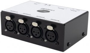 Siberian Lighting LANQUAD (4xXLR-3F Rev3.1) контроллер управления DMX-приборами через Ethernet. ArtNet v4, гальваническая развязка 4 DMX порта от музыкального магазина МОРОЗ МЬЮЗИК