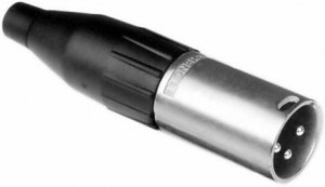 КОММУТАЦИЯ, РАЗЪЕМЫ, ПЕРЕХОДНИКИ Amphenol AC3MM - разъем XLR кабельный папа , 3 контакта, точеные контакты, цвет - никель