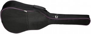 TUTTI ГК-1 (КАНТ РОЗОВЫЙ) чехол для классической гитары, неутепленный, с 2-мя ремнями, с ручкой, один большой карман, цвет чёрный от музыкального магазина МОРОЗ МЬЮЗИК