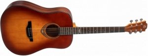 FLIGHT D-435 TBS аустическая гитара, ель/сапеле, цвет медовый бёрст от музыкального магазина МОРОЗ МЬЮЗИК