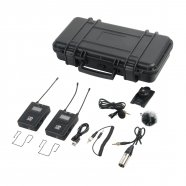 GreenBean RadioSystem UHF200 Петличная микрофонная радиосистема, 120-200м, 96 каналов, приёмник и передатчик 90х64х25мм, пит. 2*AA или внешн. Type-C от музыкального магазина МОРОЗ МЬЮЗИК