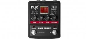 Nux Cherub AMP-FORCE педаль эффектов, эмулятор ламповых усилителей от музыкального магазина МОРОЗ МЬЮЗИК