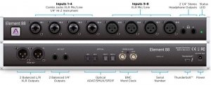 Apogee Element 88 интерфейс Thunderbolt мобильный 32-канальный, 192 кГц от музыкального магазина МОРОЗ МЬЮЗИК