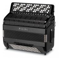 Pigini BAYAN 58-B DE LUXE баян 5-ти рядный готово-выборный с язычками ручной работы, клавиш 120/106, регистров 15+7/5 + усиление баса, КЕЙС (ИТАЛИЯ) от музыкального магазина МОРОЗ МЬЮЗИК