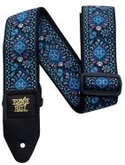 Ernie Ball 4097 гитарный ремень Indigo Orchid Jacquard, полипропилен, кожаные нашивки от музыкального магазина МОРОЗ МЬЮЗИК