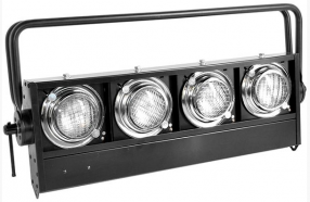 SHOWLIGHT BLINDER 4L линейный блиндер 4x650 Вт, DWE PAR 36 3200K, цоколь SCREW, диммер, DMX512, auto, металлический корпус, линейное исполнение от музыкального магазина МОРОЗ МЬЮЗИК