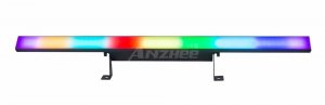 PROCBET STRIP LED 124 FLAT линейный светодиодный прожектор BAR 124 RGB (3в1) светодиодов SMD5050 по 0,3Вт. DMX 8/14 кан 8 пикс. плоская лицевая панель от музыкального магазина МОРОЗ МЬЮЗИК