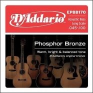 D'Addario EPBB170 Phosphor Bronze Комплект струн для акустической бас-гитары, ф/бр, Long Sc, 45-100 от музыкального магазина МОРОЗ МЬЮЗИК