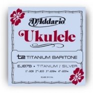 D'Addario EJ87B Titanium Комплект струн для укулеле баритон от музыкального магазина МОРОЗ МЬЮЗИК